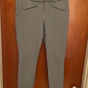 Stylish Black and White Checkered  Women’s Pants